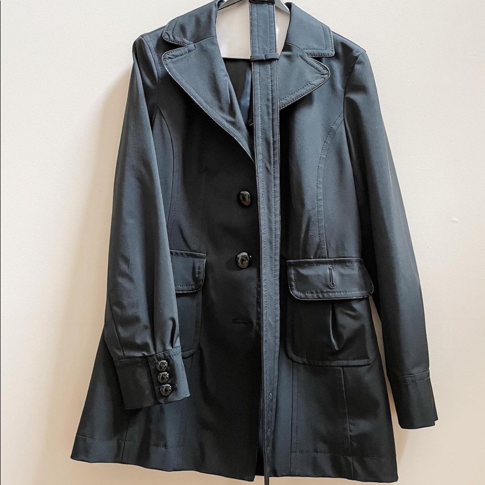 Ann Taylor slick 1/2 trench coat